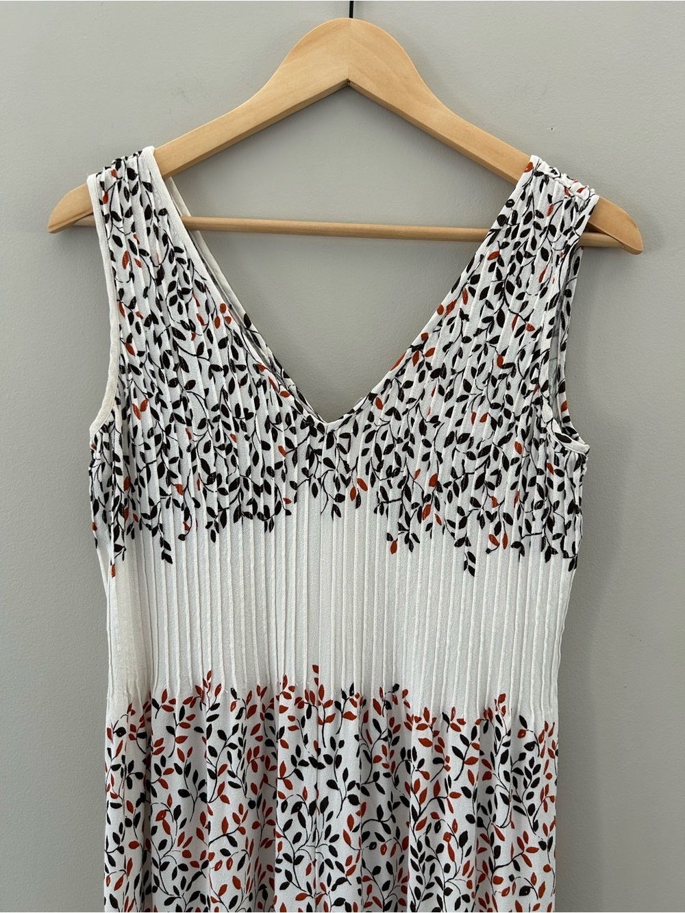 Elevenses Anthropologie Arboreta Viscose Wide Leg Floral Pintuck Jumpsuit Boho - Picture 6 of 10